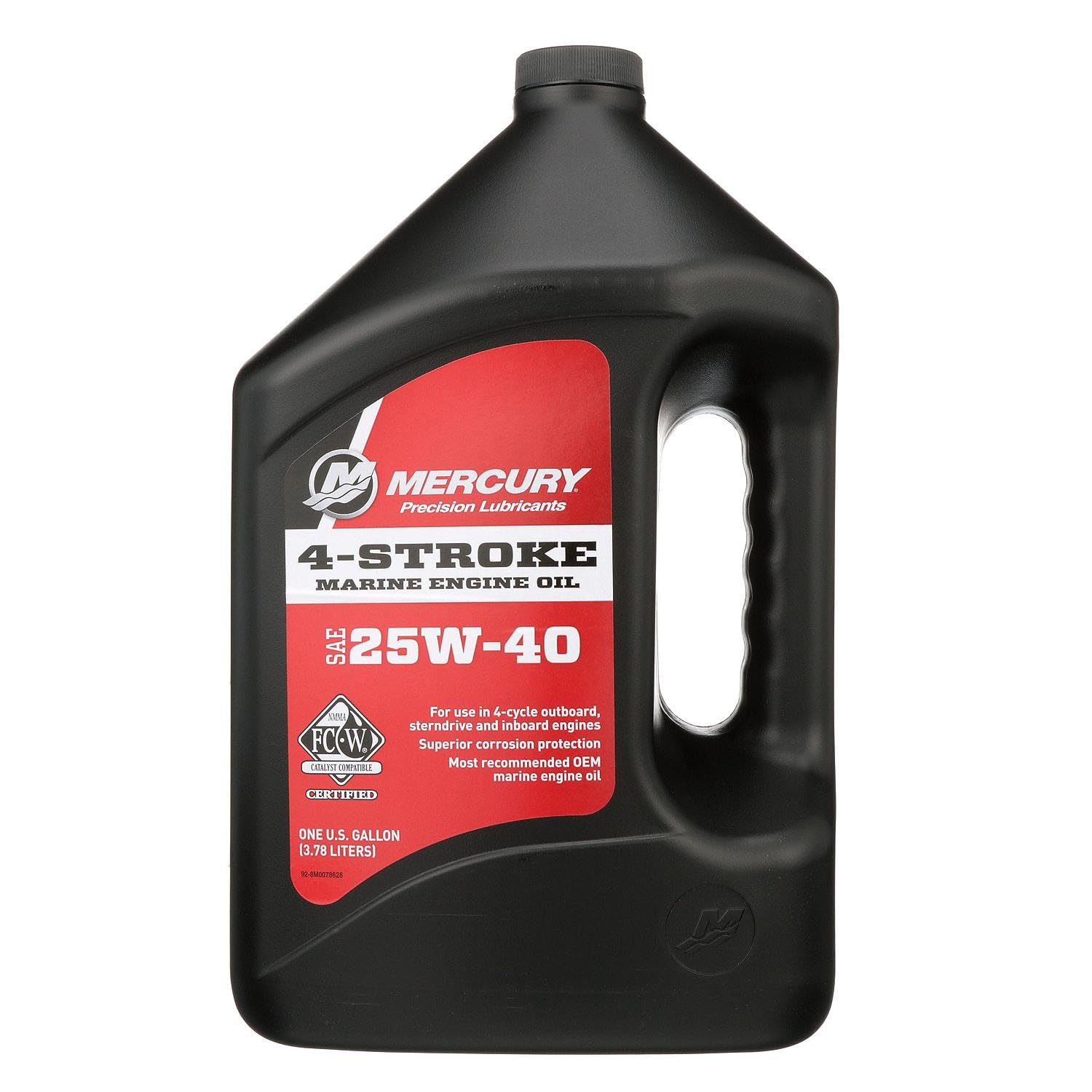 25W-40 4-Stroke Marine Engine Oil, 1 Gallon - 8M0078628