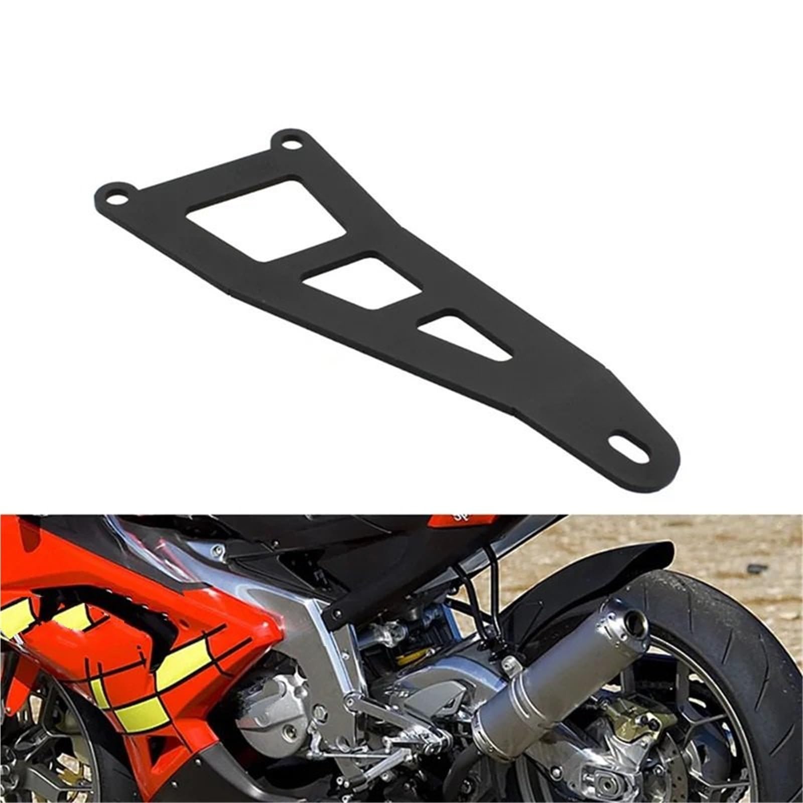 Osłona termiczna Uchwyt tłumika wydechowego motocykla, wspornik tłumika pasujący do akcesoriów do Aprilia RS125 RS 125 wydechu motocykla