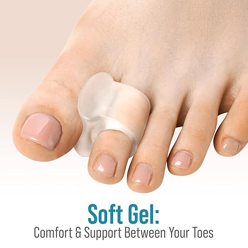 Miniatura 3 de Separadores de dedos de los pies, alisador de dedos de los pies, paquete de 6 espaciadores de dedos grandes, esparcidor de gel, corrección de dedos