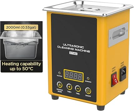 Ultrasonic Cleaning Machine,CT80 Heated Cleaning Machine,60W Diesel Fuel Injector Cleaner For Car Parts,Jewelry,Industry,Laboratory With Heating Mode & Adjustable Cleaning Time,1.6L Tank,110V/220V