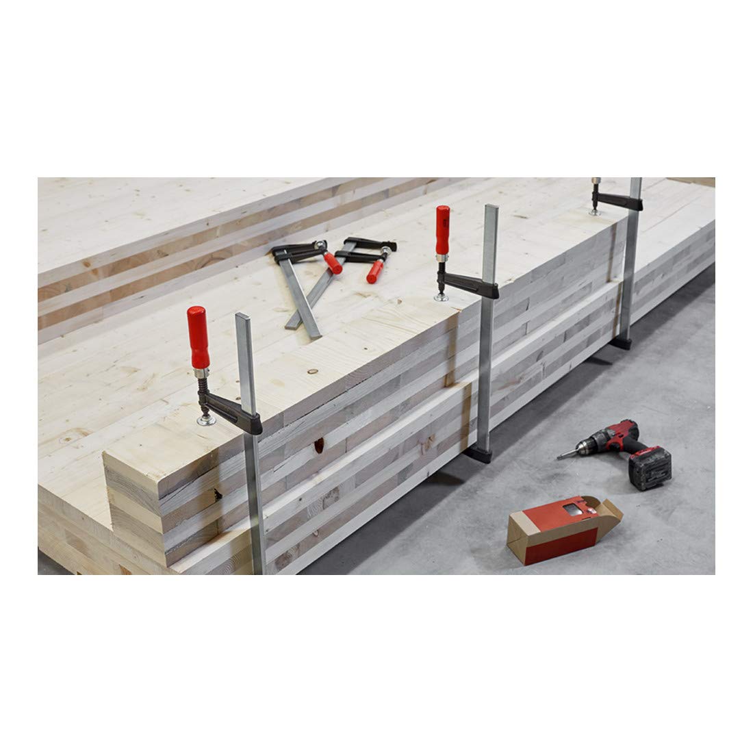 BESSEY Narzędzie Tornillo de apriete reforzado con mango de madera Bessey TGKR 1250/120 - TGKR125