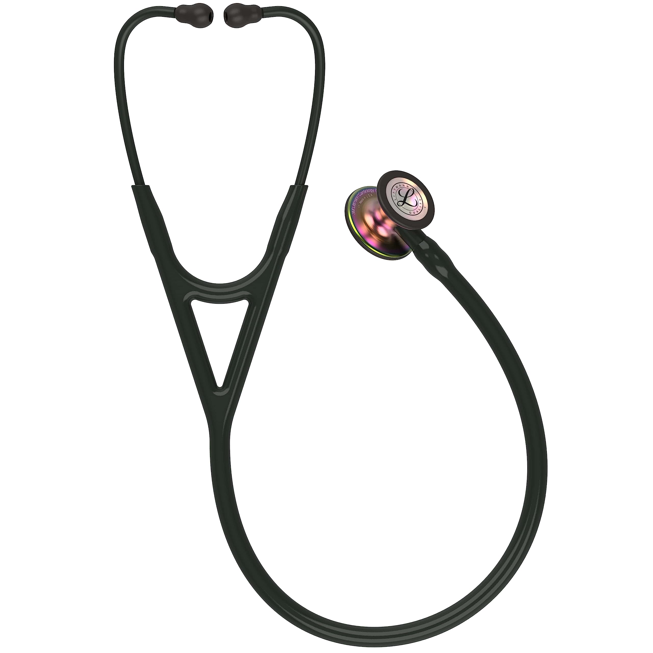 3M Littmann Cardiology IV Estetoscopio con Grabado Gratuito y Linterna Pupilar de Regalo (Rainbow Edition)