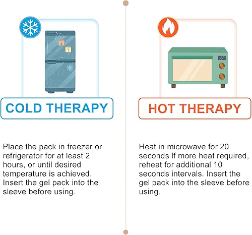 Miniatura 7 de Rodilla paquetes de hielo terapia Wrap reutilizables Gel compresa de frío instantáneo -, Azul, 1