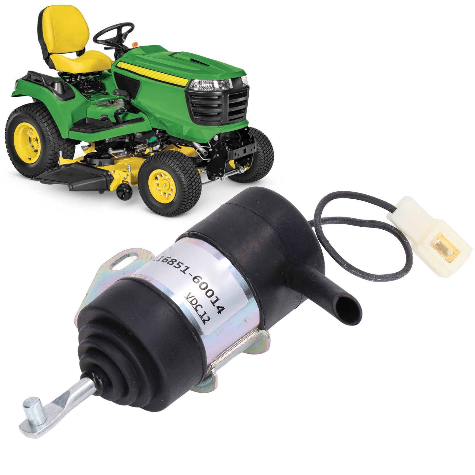 Solenoide di arresto, solenoide di arresto di spegnimento del carburante, 16851‑60014 Sostituzione per Kubota BX2230D RTV900R RTV900T B7410D BX1500D BX1800D