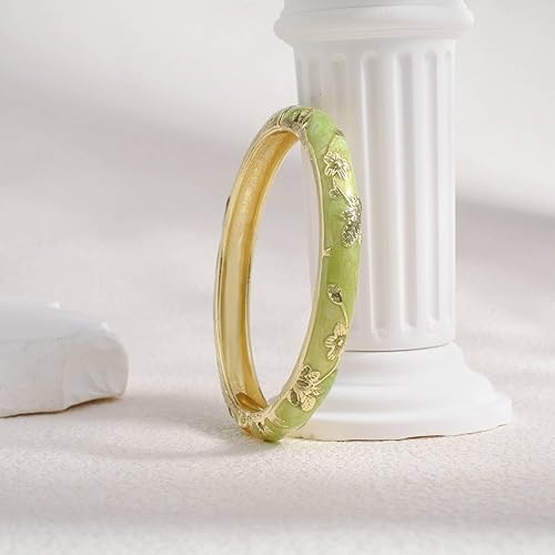 Miniatura 2 de Pulsera de flores vintage Chinoiserie Cloisonne para verano, elegante, vibrante, joyería étnica, regalos para mujeres, mejor amiga, mamá, hermana