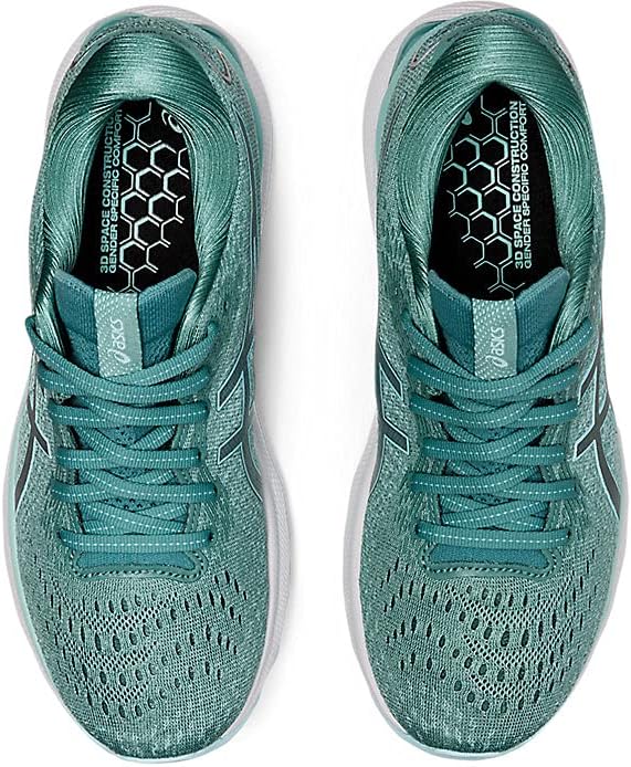 ASICS Women's Gel-Nimbus 24 Running Shoes 5 Wide Sage/Clear Blue