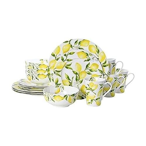 Mikasa Lemons 16-Piece Dinnerware Set, Service For 4, Multicolor