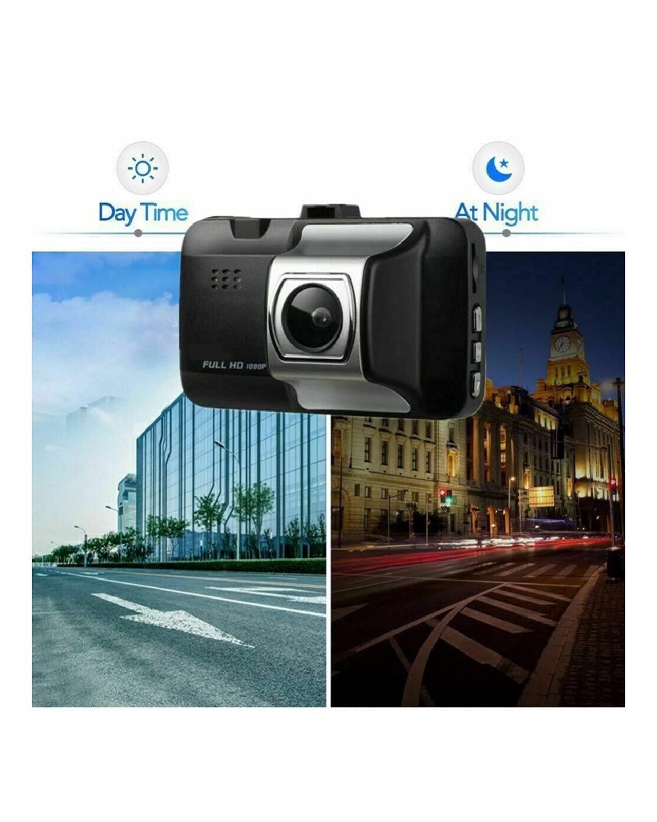 3 "Ekran Rejestrator Jazdy 170 ° Noktowizor w podczerwieni Rejestrator jazdy Kamera samochodowa Samochód DVR Box Ładowarka samochodowa
