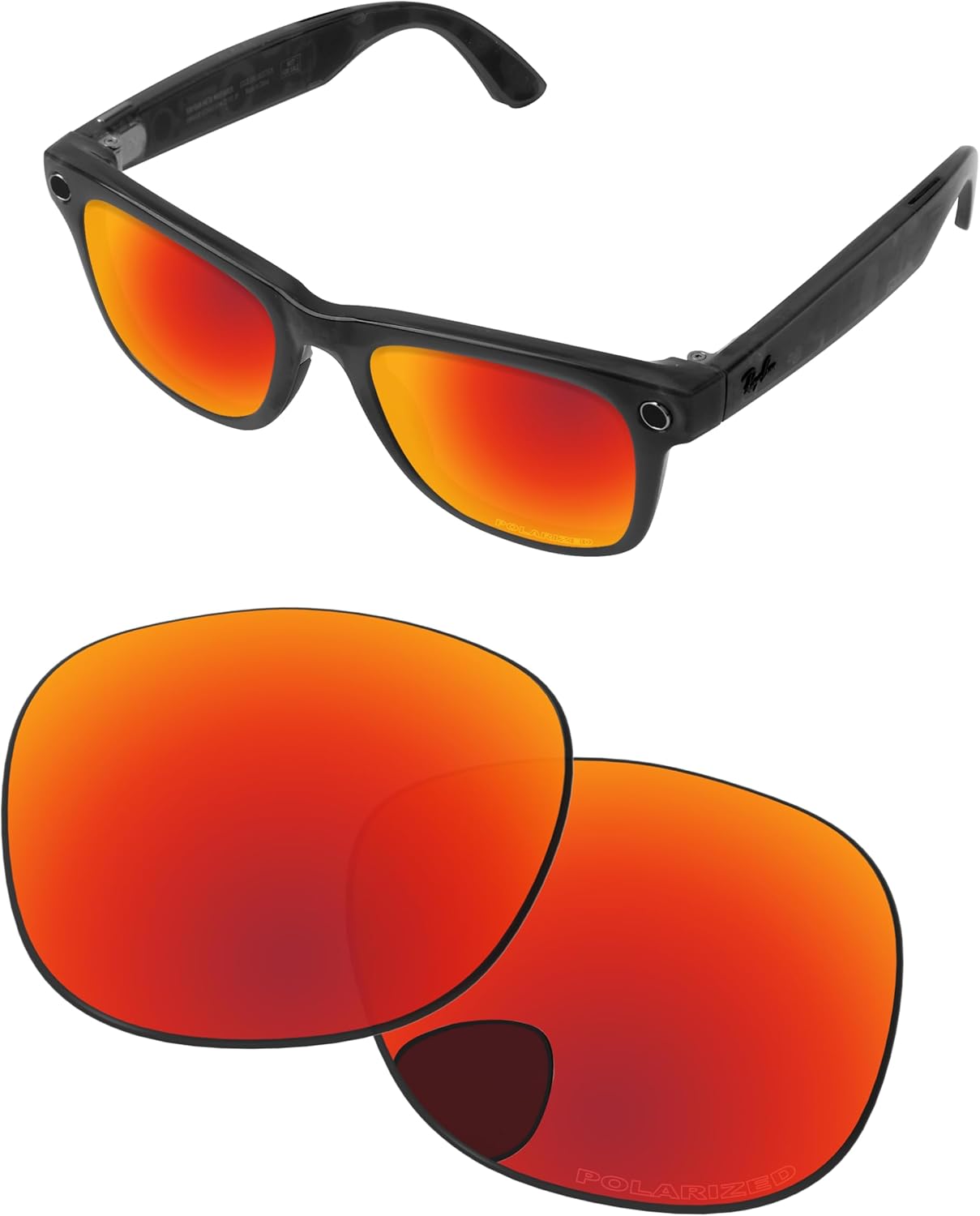 Amazon | PapaViva 偏光 交換レンズ For Ray-Ban Meta Wayfarer