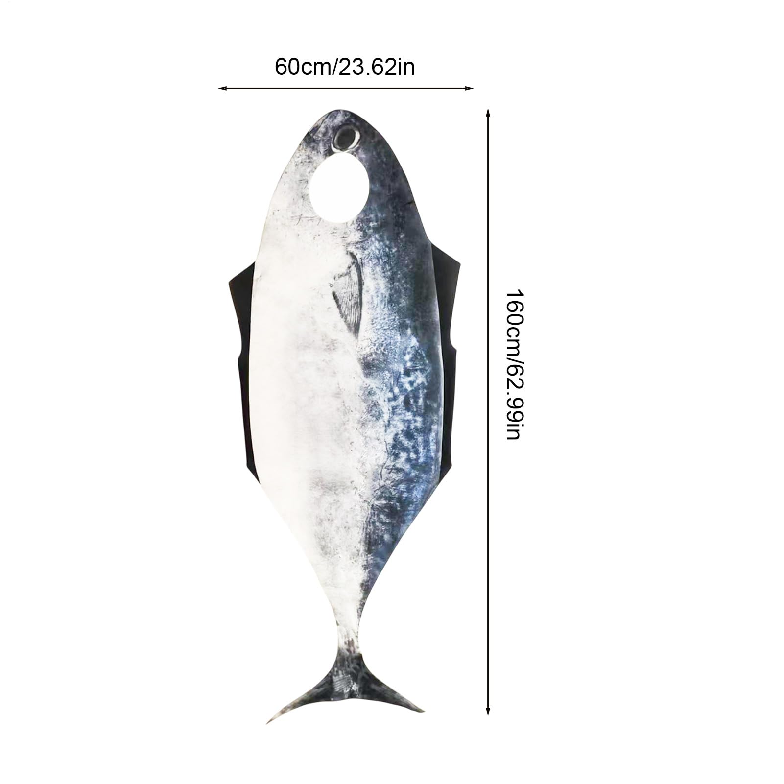 Genérico Disfraz Merluzo Adulto Gigante Realista | Disfraz De Pescado Halloween Cuerpo Completo | Disfrazs De Carnaval | Disfrazs De Animal Marino Adulto para Despedidas Cosplay Festivales