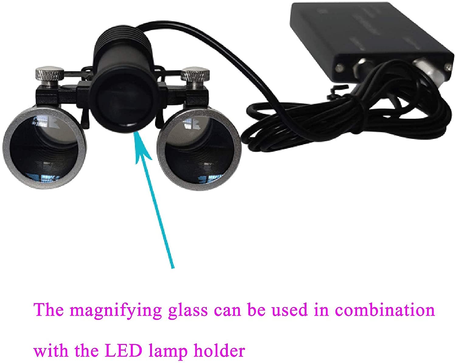 Lenti Ingrandimento Odontoiatriche Professionali 2,5X & 3,5X - Microscopio Binoculare Con Luce LED Integrata, Distanza Di Lavoro 420mm Per Dentisti E Chirurghi