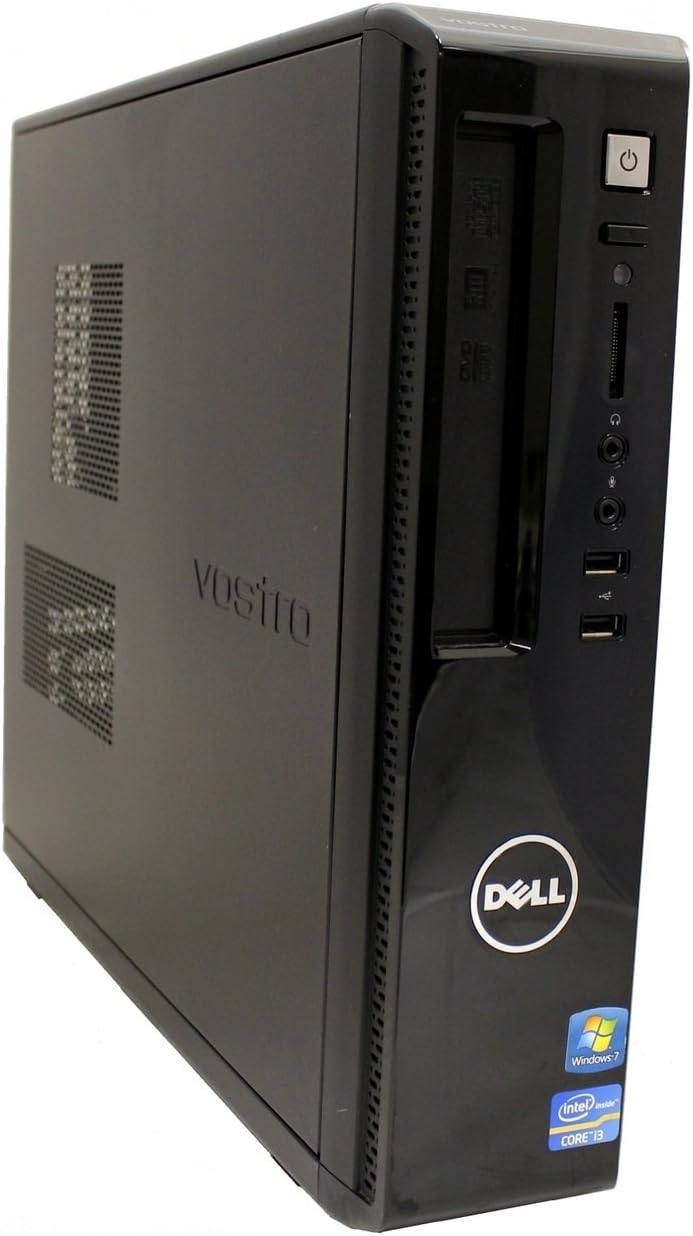Dell Vostro 260s Slim Tower Business Desktop Computer, Intel Dual-Core i3-2100 3.1GHz, 8GB RAM, 500GB HDD, DVD, WIFI, HDMI, VGA, Rj-45, Windows 7 Professional (Certified Refurbished)