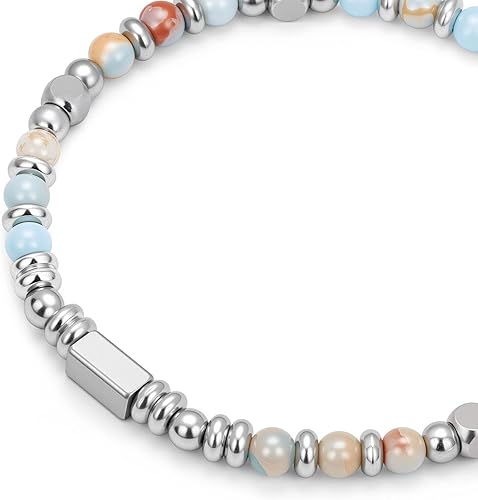 Miniatura 5 de GolbalJew Pulsera curativa para mujer, pulseras de cuentas de ansiedad, joyería de piedra curativa, pulsera de cristal para aliviar el estrés,