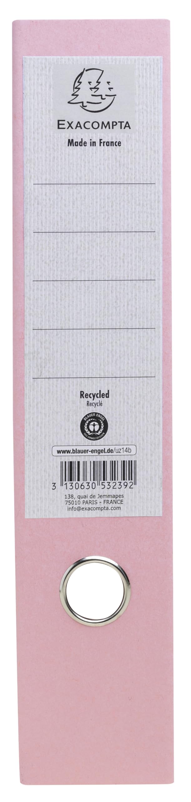 Exacompta - Nr ref. 53239E - Karton 10 segregatorów A4 Prem'Touch AUTENTIK - Tył 80 mm - Mechaniczny 80 mm - Wymiary zewnętrzne : 32 x 28,5 x 8 cm - Format do segregacji A4 - Różne