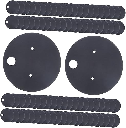 Miniatura 5 de Tofficu 200 Pcs Blank Kraft Card Hanging Bracelet Card Earring Card Punch Black Necklace Vintage Earrings Vintage Jewelry Cards for Earrings Jewlery