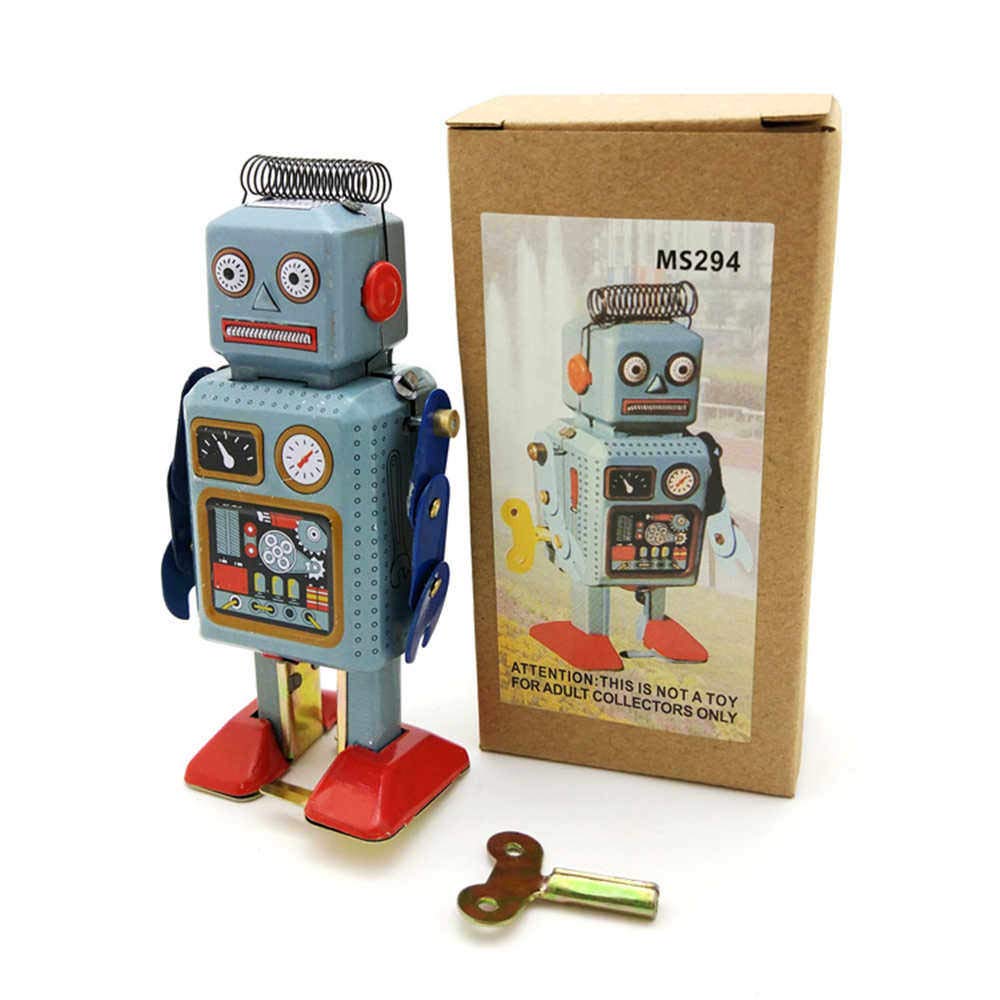 Amazon.com: Charmgle Spring Wind-Up Tin Toy Walking Planet Robot