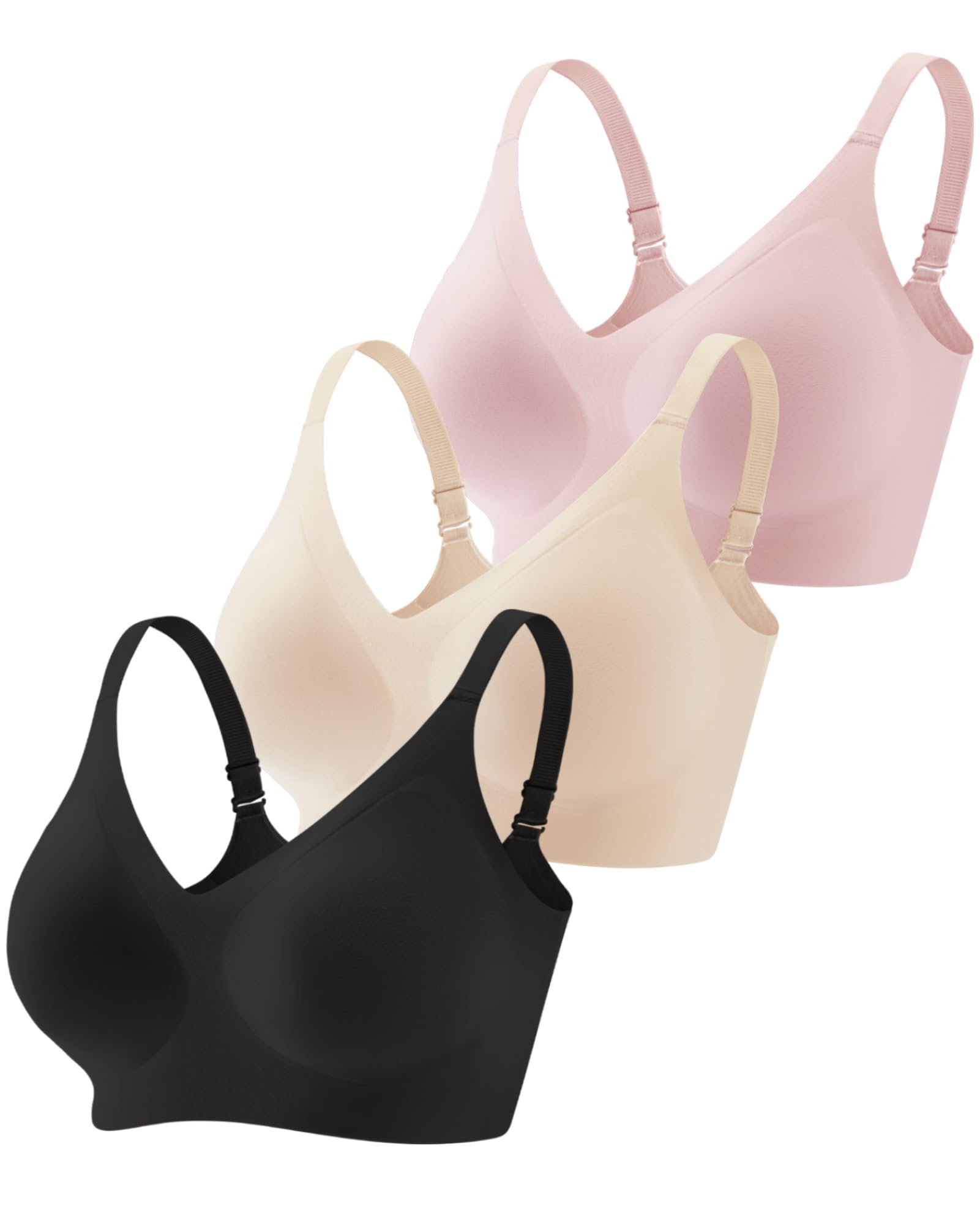 Vinfact 3 Pack Pullover Seamless Bralette