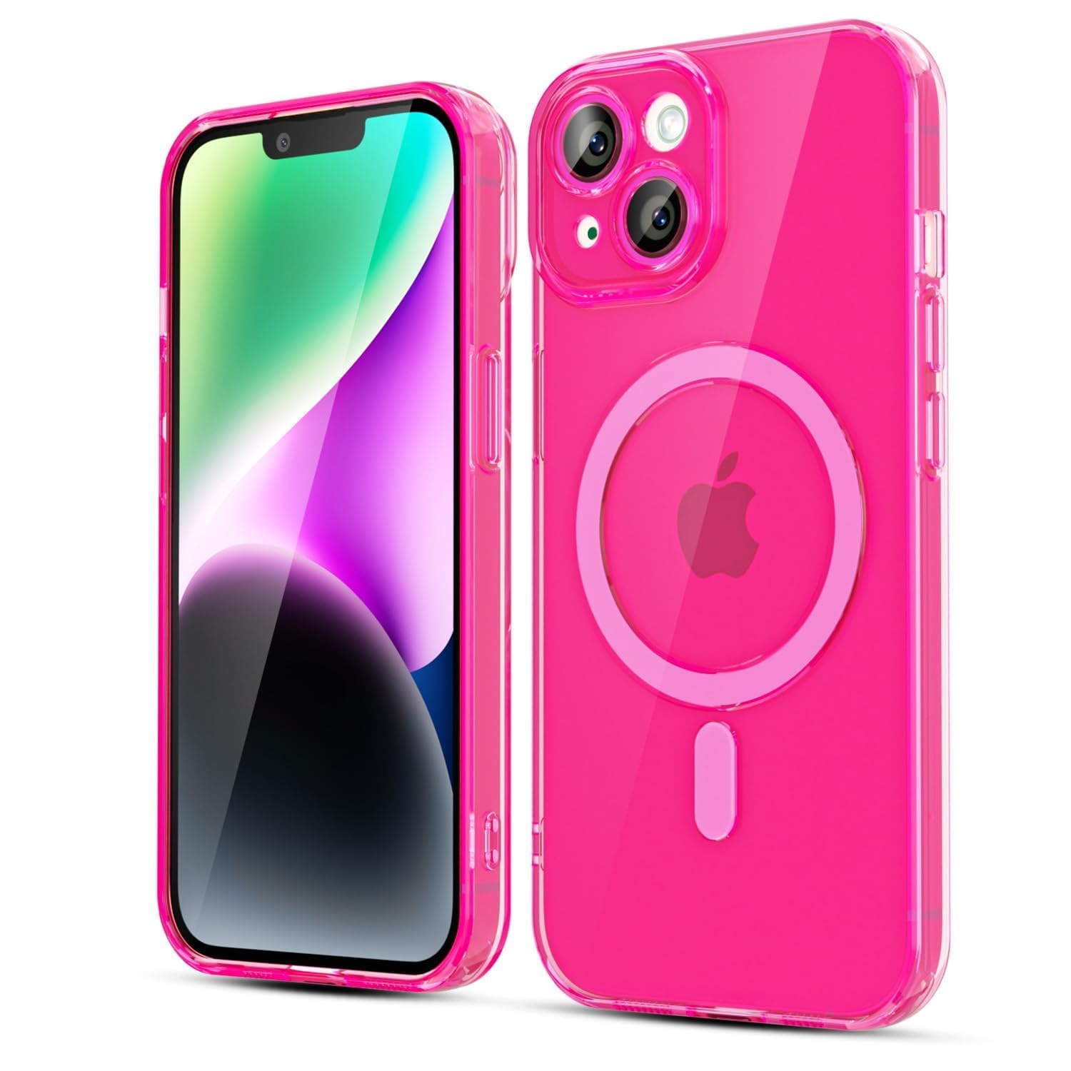 Coque iPhone 14 MagSafe transparente mignonne et résistante aux chocs - 8