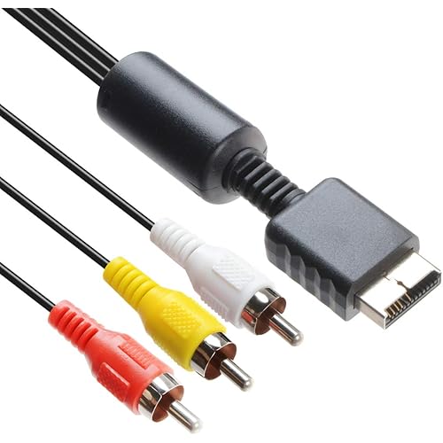 TENINYU Audio Video RCA Cable - Game Console Composite Accessories Connection AV Cable for PS1 PS2 PS3, 6FT