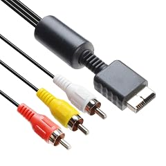 TENINYU Audio Video RCA Cable - Game Console Composite Accessories Connection AV Cable for PS1 PS2 PS3 6FT