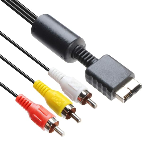 TENINYU Audio Video RCA Cable - Game Console Composite Accessories Connection AV Cable for PS1 PS2 PS3 6FT