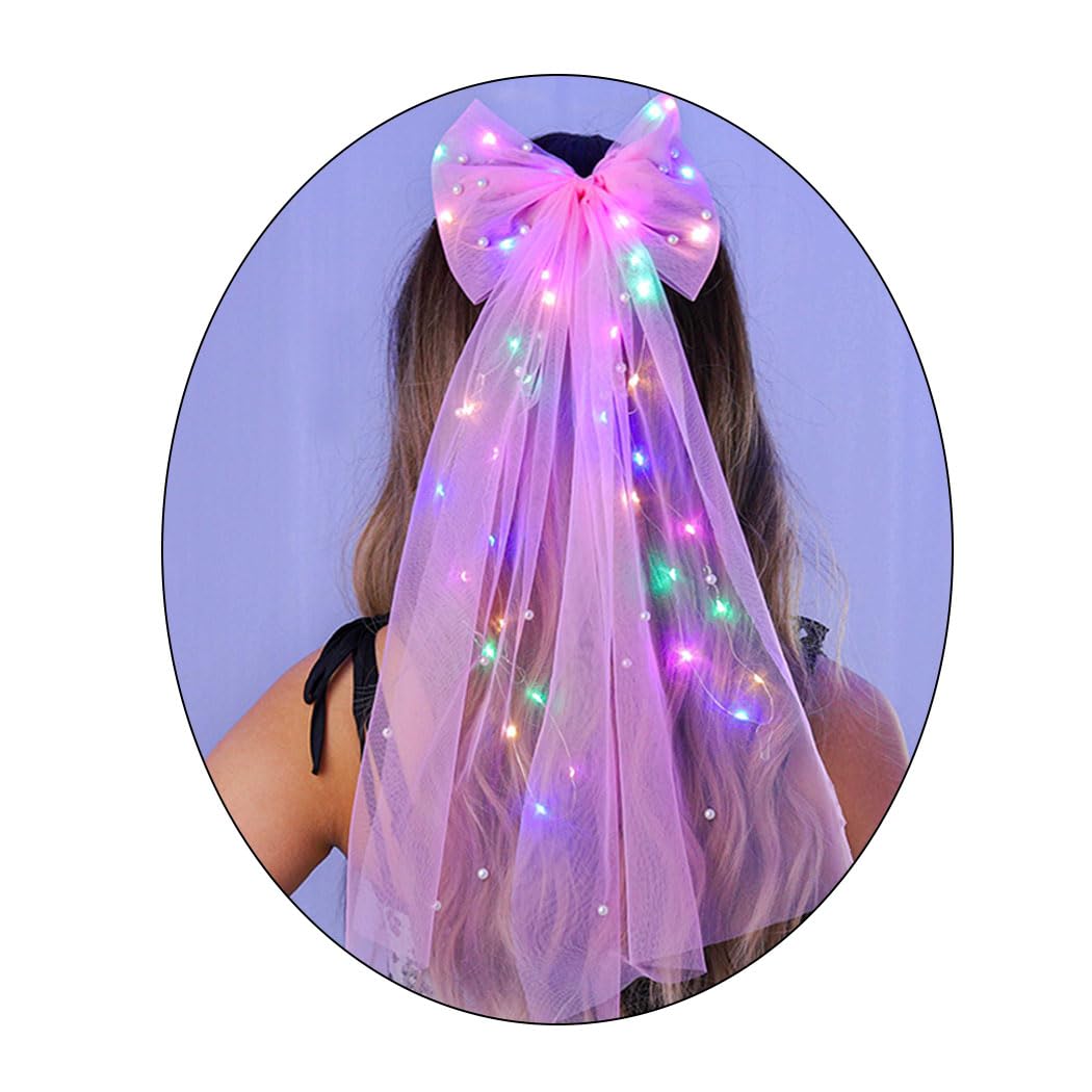 Amazon.co.jp: Foyte Bow Wedding Bride Veil LED 独身ベール ライト 