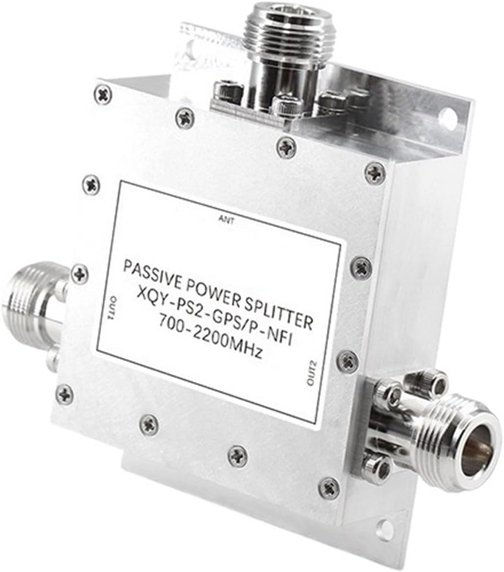 N Type Coaxial Cable Splitter 1-to-2 Power Divider 0.7-2.2G ≤1.30：1(PS2-GPS/P-NFI)