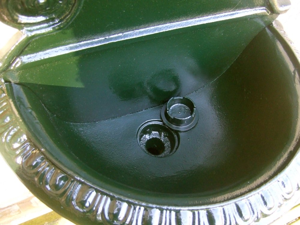 Antikas - Gartenbrunnen, Wandbrunnen, Wasserzapfstelle Waschbecken, Aluminium hochwertig