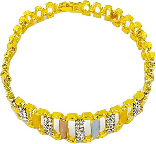 Miniatura 3 de LifflyLadys Conjunto de joyas de cristal de moda 18 k 24 K chapado en oro para mujeres Rhinestone cristal transparente collar pendientes accesorios