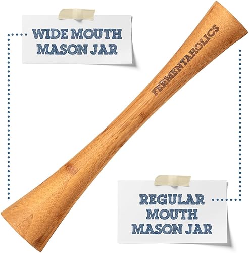 Miniatura 6 de Kit de fermentación de tarros Mason | Kit de decapado de fermentación de frasco de boca ancha | Incluye 4 tapas de fermentación, 4 pesos de vidrio