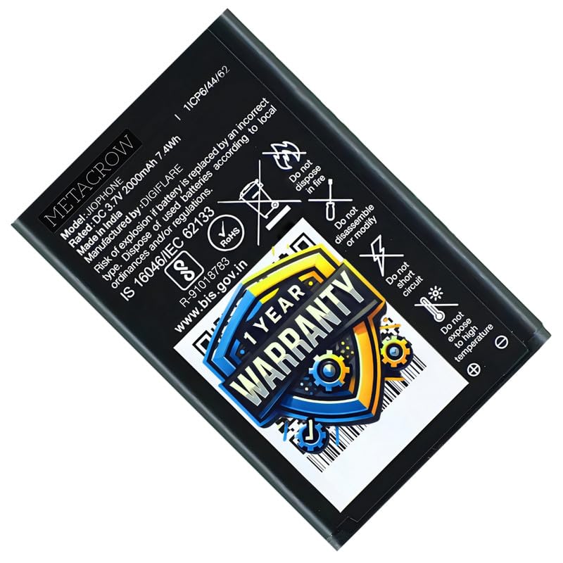 Image of Original Battery Compatible with LYF Jio Mobile Battery - (2000mAh) - 1 Year Warranty BC45