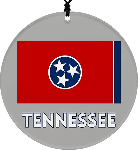 Miniatura 34 de Vermont Christmas Ornament - Festive Design Featuring State Flag - 2026 Hanging Acrylic Disc Decoration for Tree - Unique and Home Decor