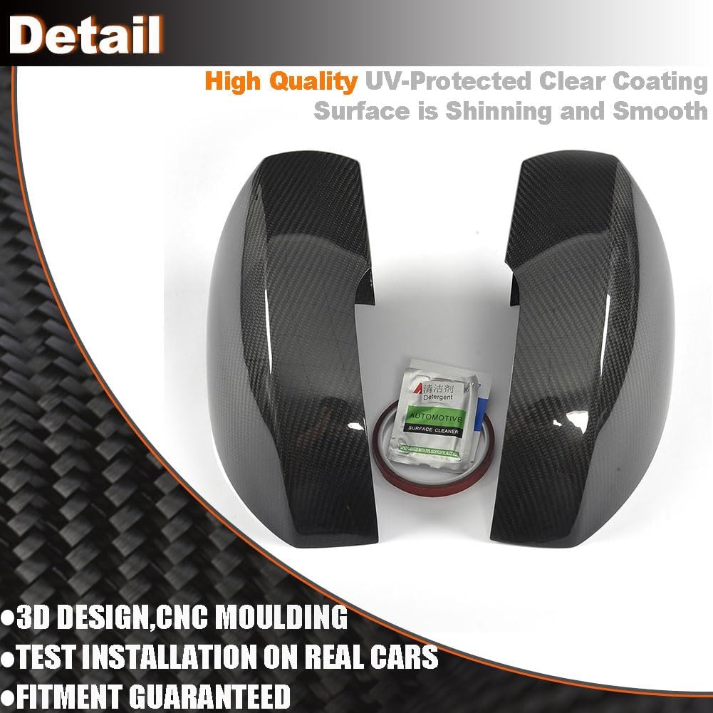 Real Carbon FIber Mirror Caps fits for Range Rover Vouge SUV 2014-2017 Add On Style Side Rearview Mirror Cover Caps Exterior Shell Factory Outlet