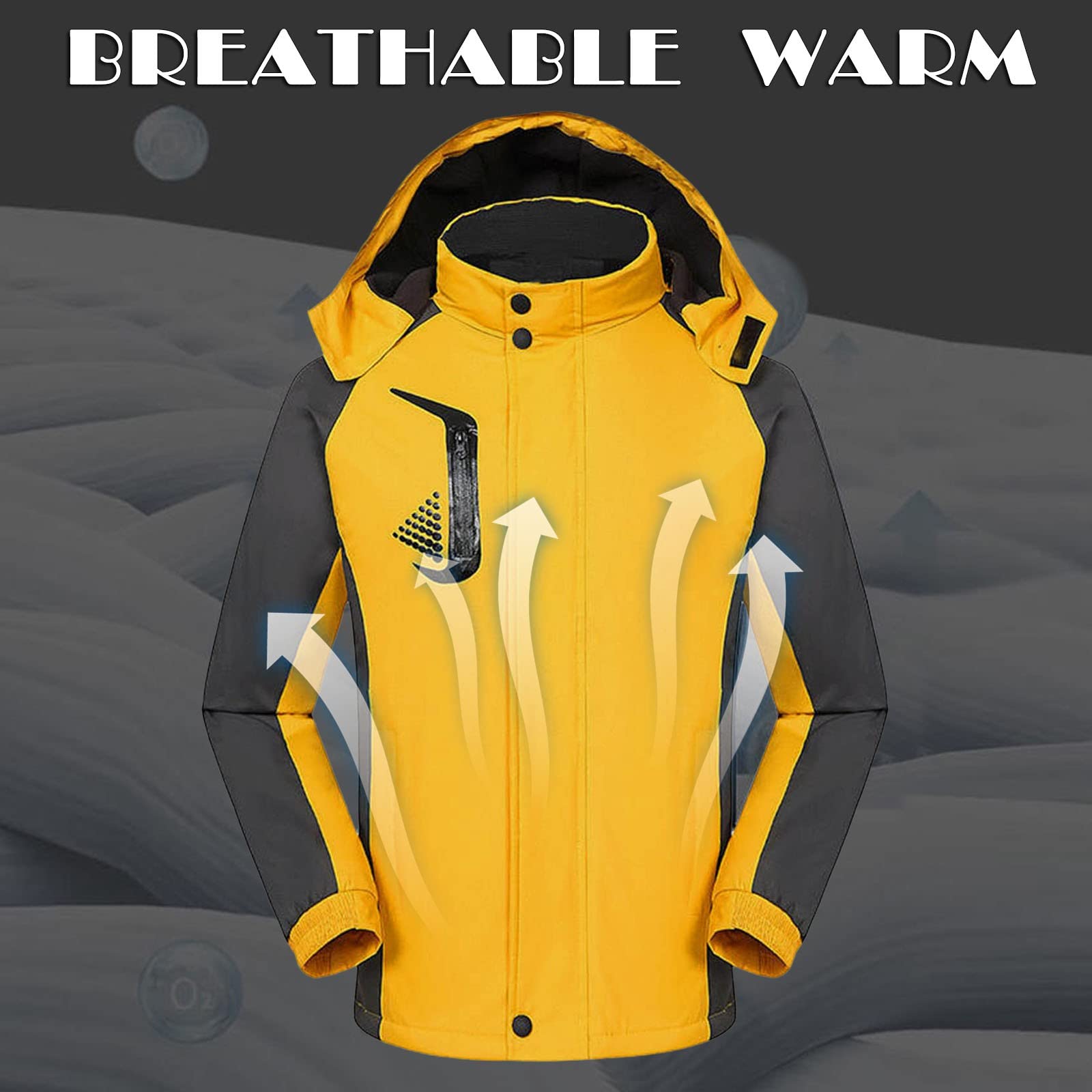 Giacca Da Sci Impermeabile Donna Cappotto Invernale Neve Caldo A Montagna Con Cappuccio Giaccone Bambina Antivento Running Antipioggia Lungo Trasparente Vento Giubbotto Canadian Trekking