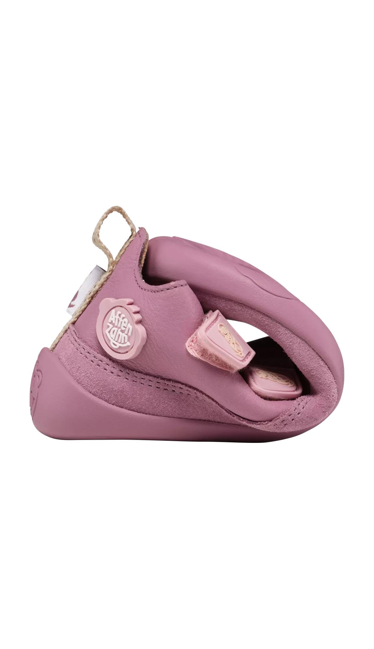 Affenzahn Scarpa Bassa Pelle Buddy con Chiusura in Strappo morbide Antiscivolo Flessibili Riflettenti per Ragazzi e Ragazze nelle Taglie 21-32
