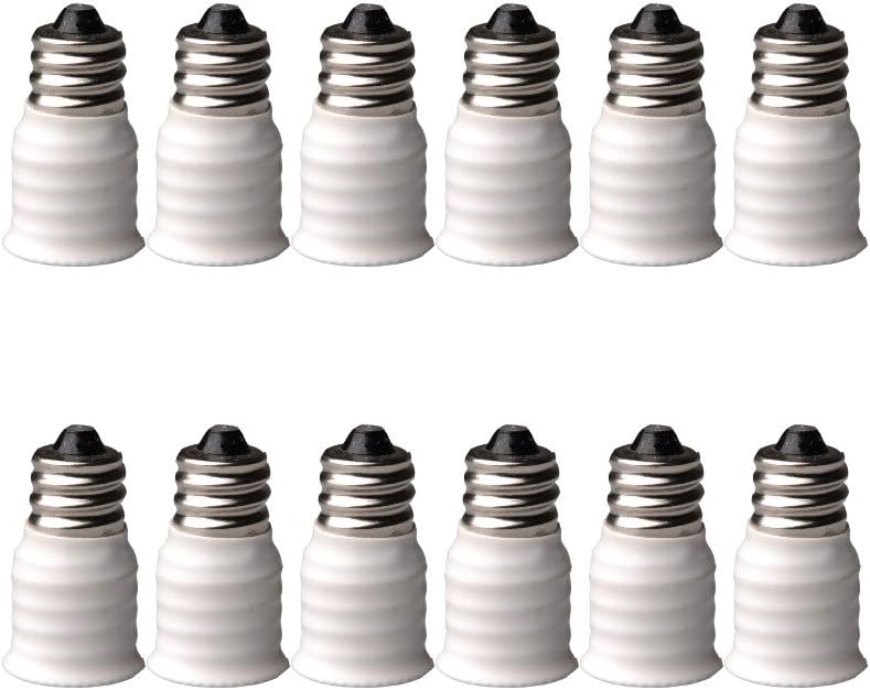 SmartDealsPro12-Pack E12 Male to E14 Female Light Holder Lamp Adapter Socket Changer