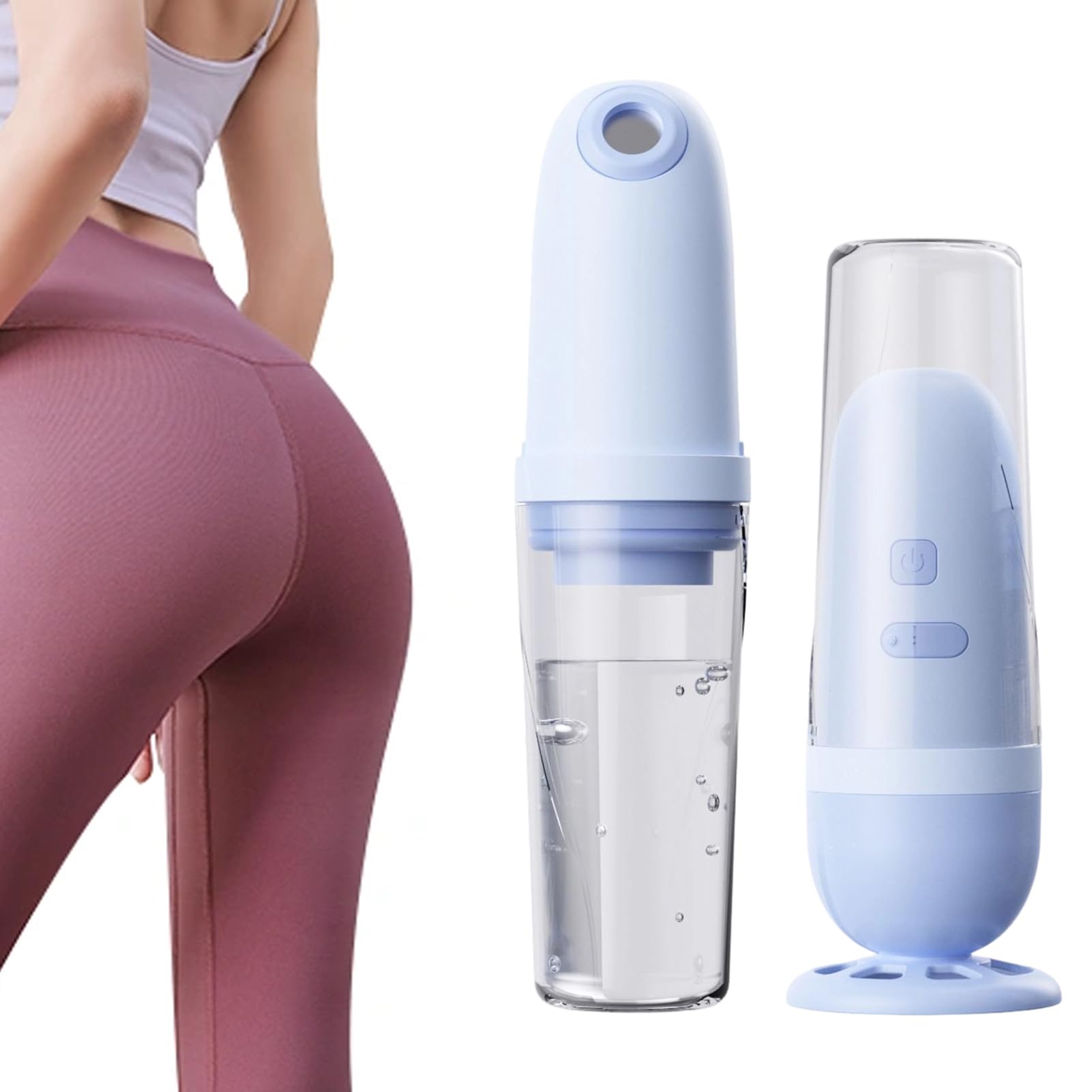 Bidé portátil de mano para la higiene íntima de hombres y mujeres con botella de agua