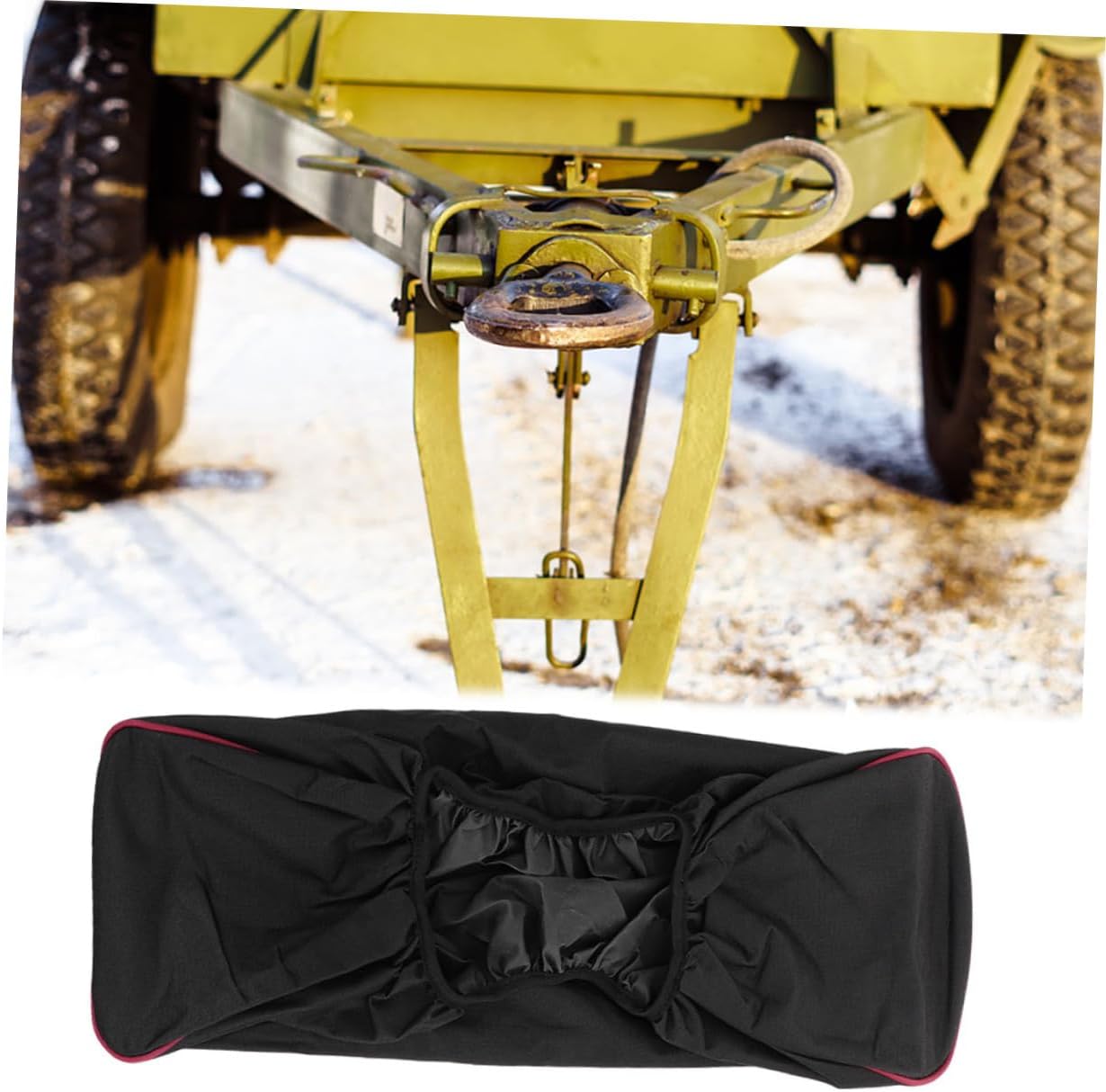 2pcs Oxford Fabric Winch Protective Cover Electric Winch Dust Resistant Cover