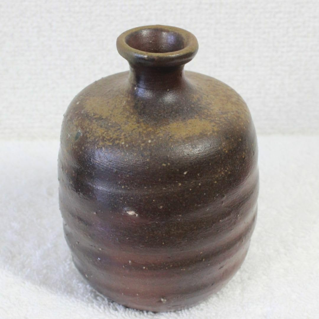 在銘 備前窯変徳利 花瓶 置物 在銘 備前窯変徳利 花瓶 置物