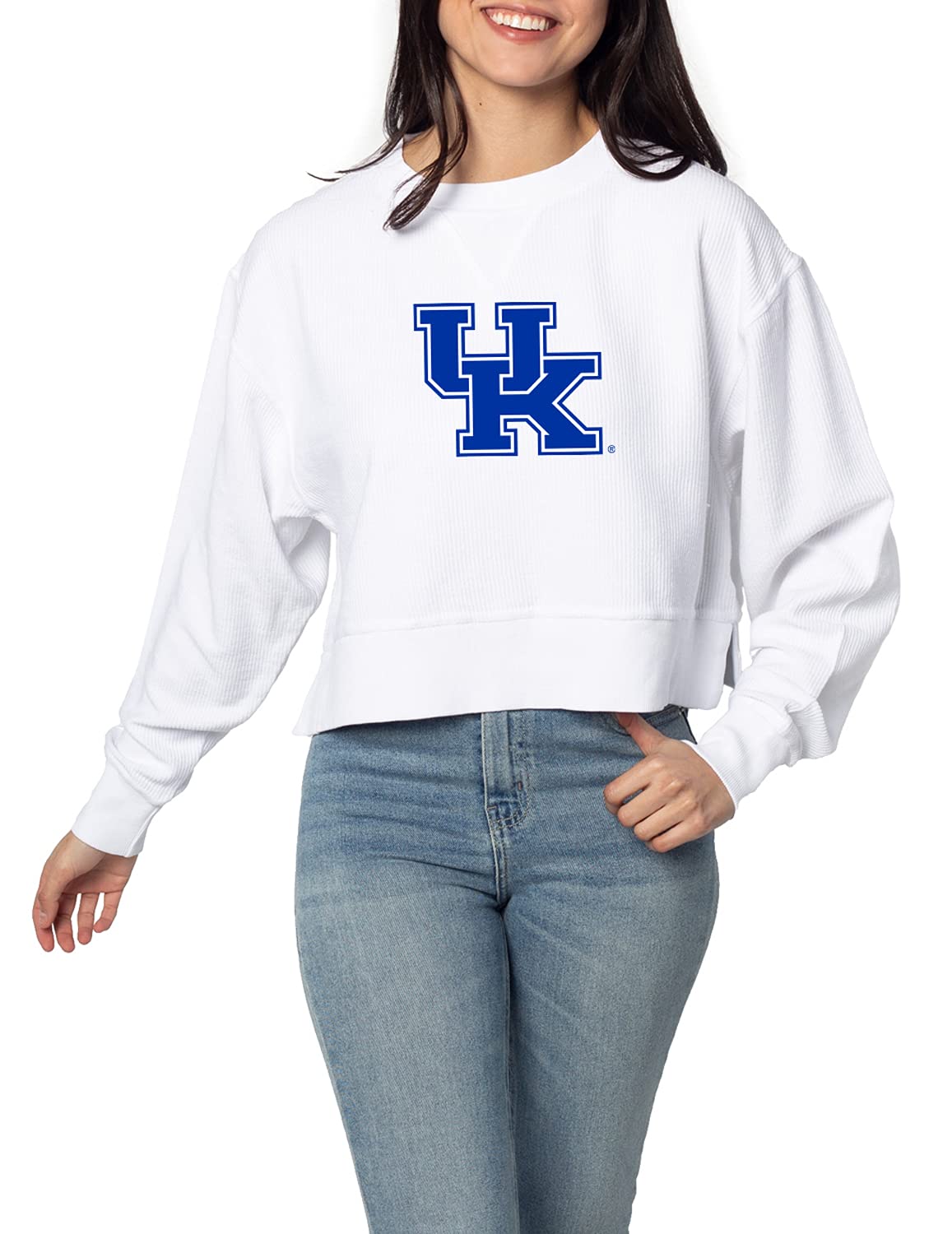 chicka-d NCAA womens Corded Boxy Pullover