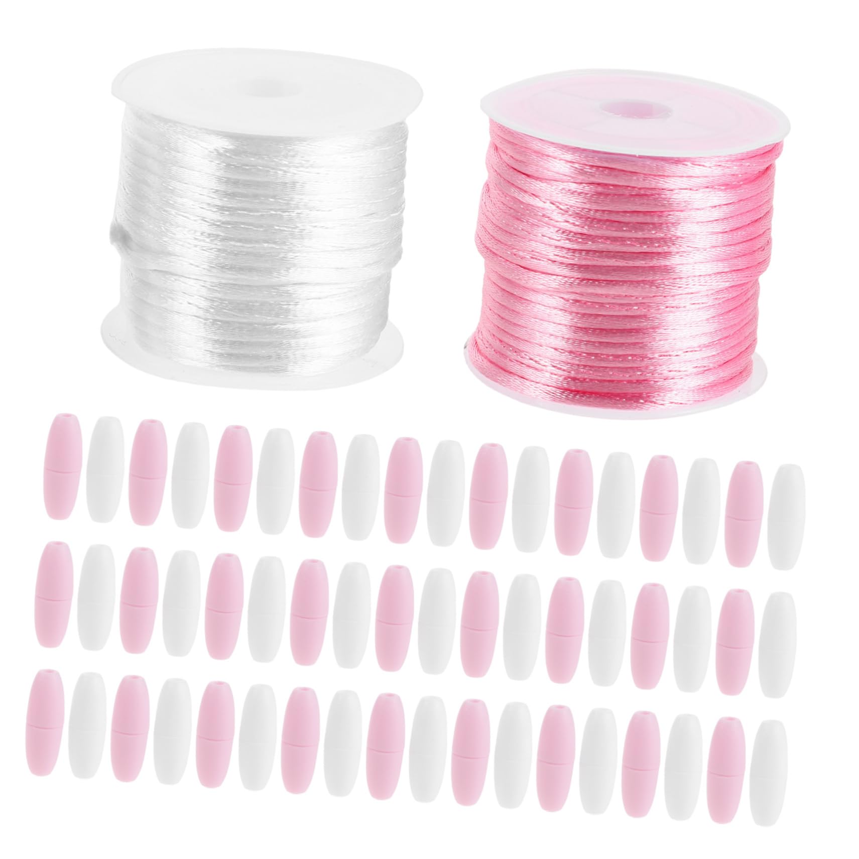 Conectores para collares antirrotura con cierre seguridad de cuerdas nylon rosa diy