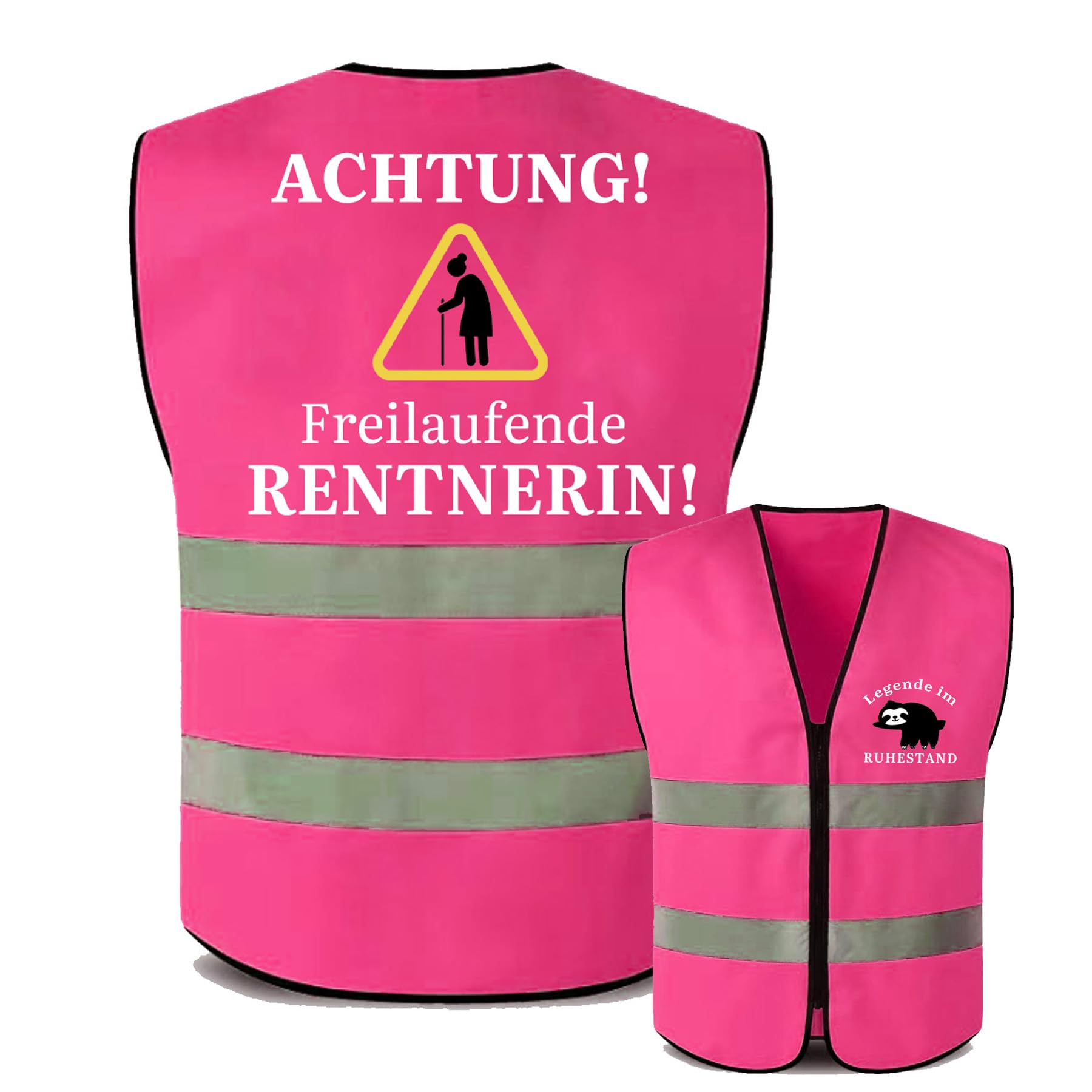 Jenich RentnerGeschenk Frau Rentnerin Weste für Ruhestand Rente Scherzartikel Lustige Ruhestand Geschenk 2025 für Frauen Abschiedsgeschenk Kollegin Renteneintritt