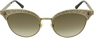 GG0220S 003 Occhiali da Sole, Oro (3/Brown), 52 Donna