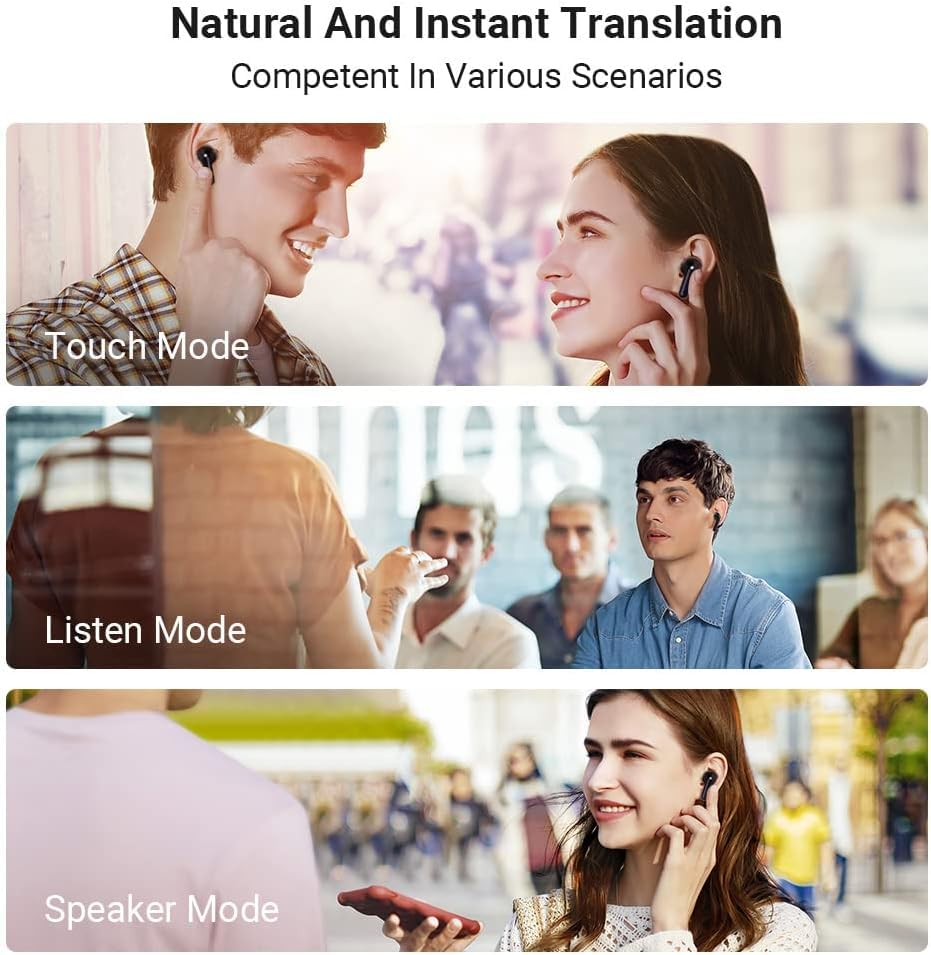 Image of Timekettle M3 3-in-1 Language Translator Earbuds, Real-Time Translation in 43 Languages and 96 Accents, Offline Translator, No Subscription, Two-Way Voice Translator for Travel and Business