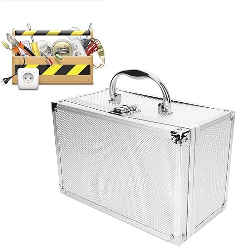 Miniatura 8 de Caja de herramientas de aluminio, caja de instrumentos portátil de la caja de herramientas de la aleación de aluminio de 754.6x492.1x410.1 ft m