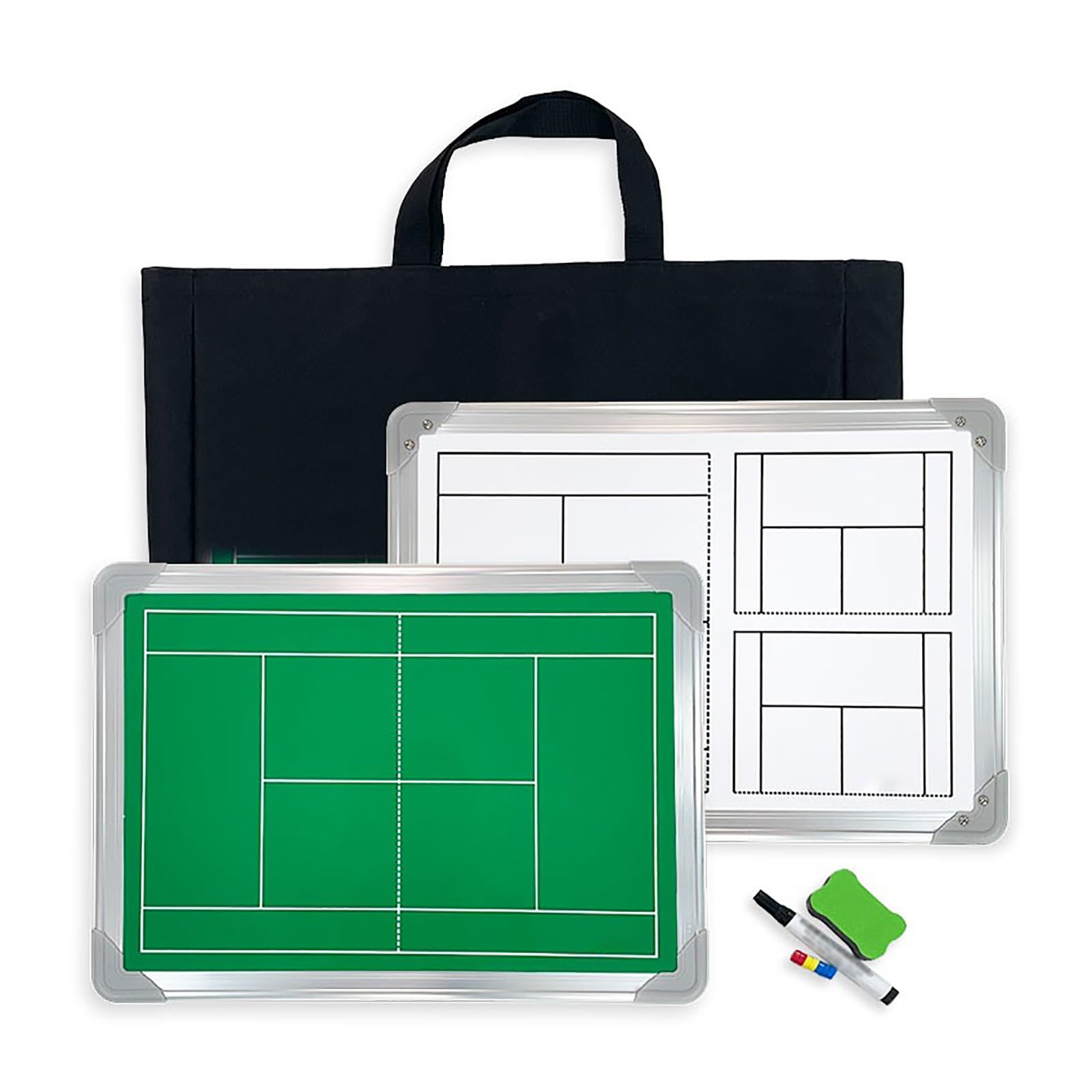 Lavagna Cancellabile A Secco per Allenatori di Tennis, Lavagna Magnetica per Allenamento di Tennis, Facile da Scrivere, con Borsa per Riporre, per Gare e Allenamenti