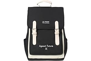 Japanese Style College Backpacks for Women, Waterproof Laptop Backpack Lightweight Large Capacity Travel Backpack (Black)