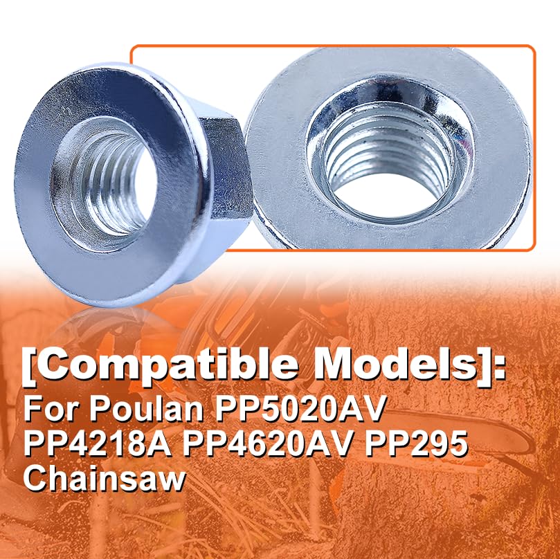 Miniatura 4 de 10 tuercas de barra para Poulan Pro PP5020AV 5020AV 4218 PP4620AV PP295 530015917, 10 tuercas de barra para Poulan