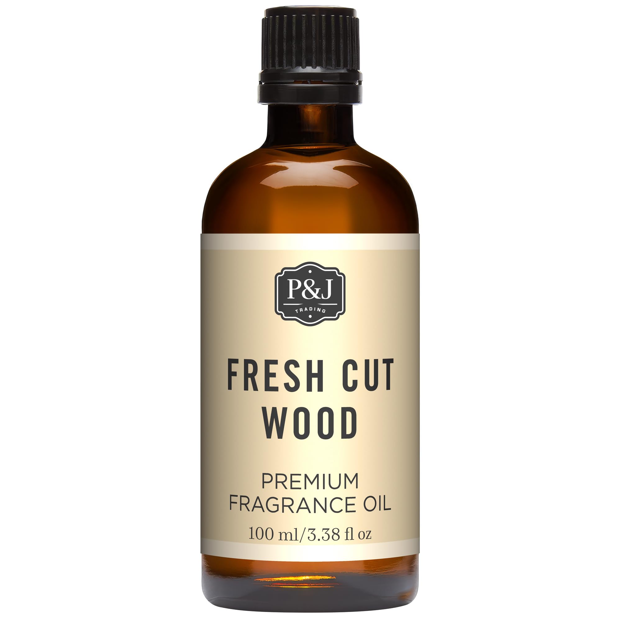 P&amp;J Trading Fresh Cut Wood Essential Oil, 100ml - Candle Making, Diffuser, Soap, Perfume, Aromatherapy