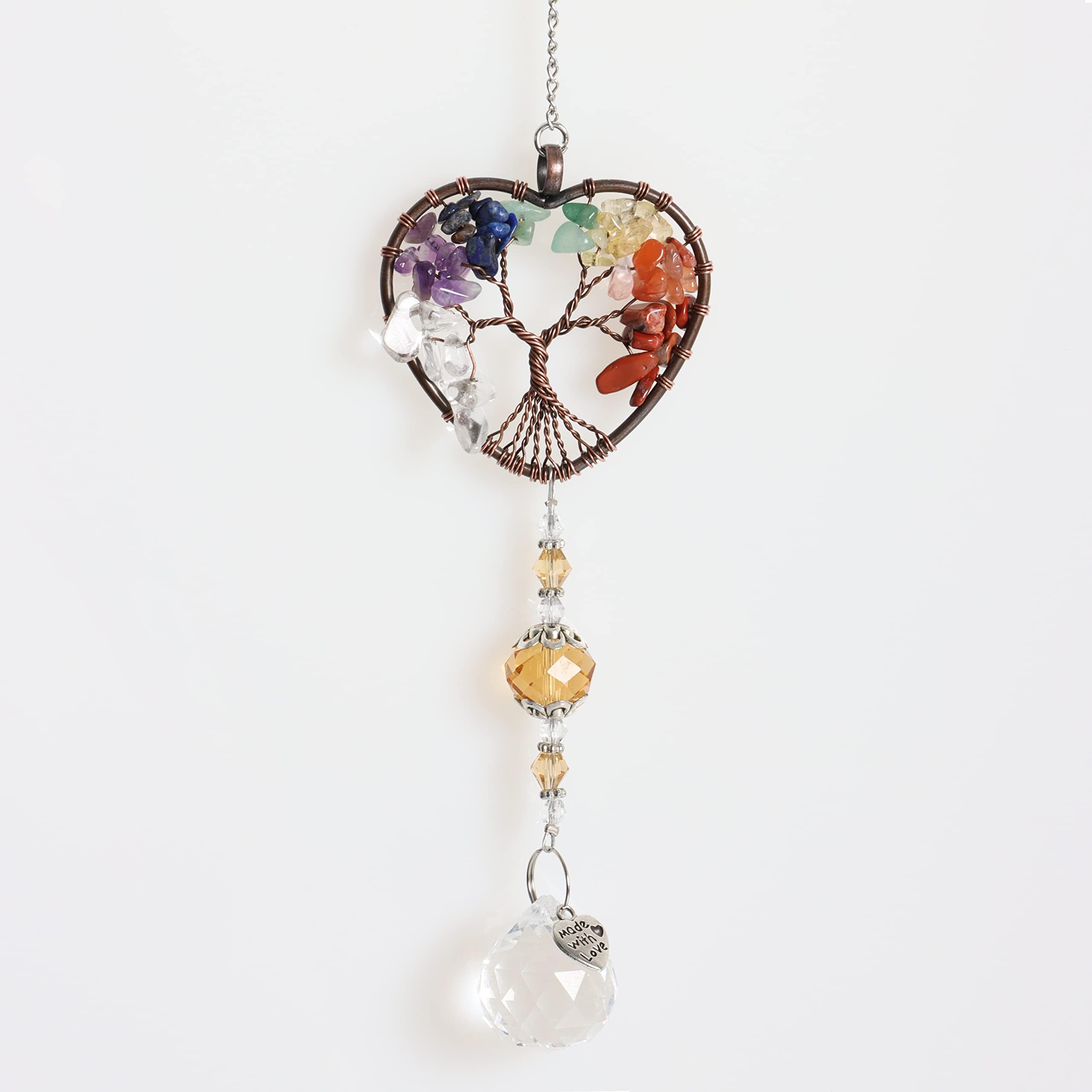 Oirquent Crystal Sun Catcher for Windows - K9 Crystal Pendant Rainbow Maker, Hanging Window Prism for Home Decor, Garden Ornaments, Wedding & Christmas Decoration Gifts